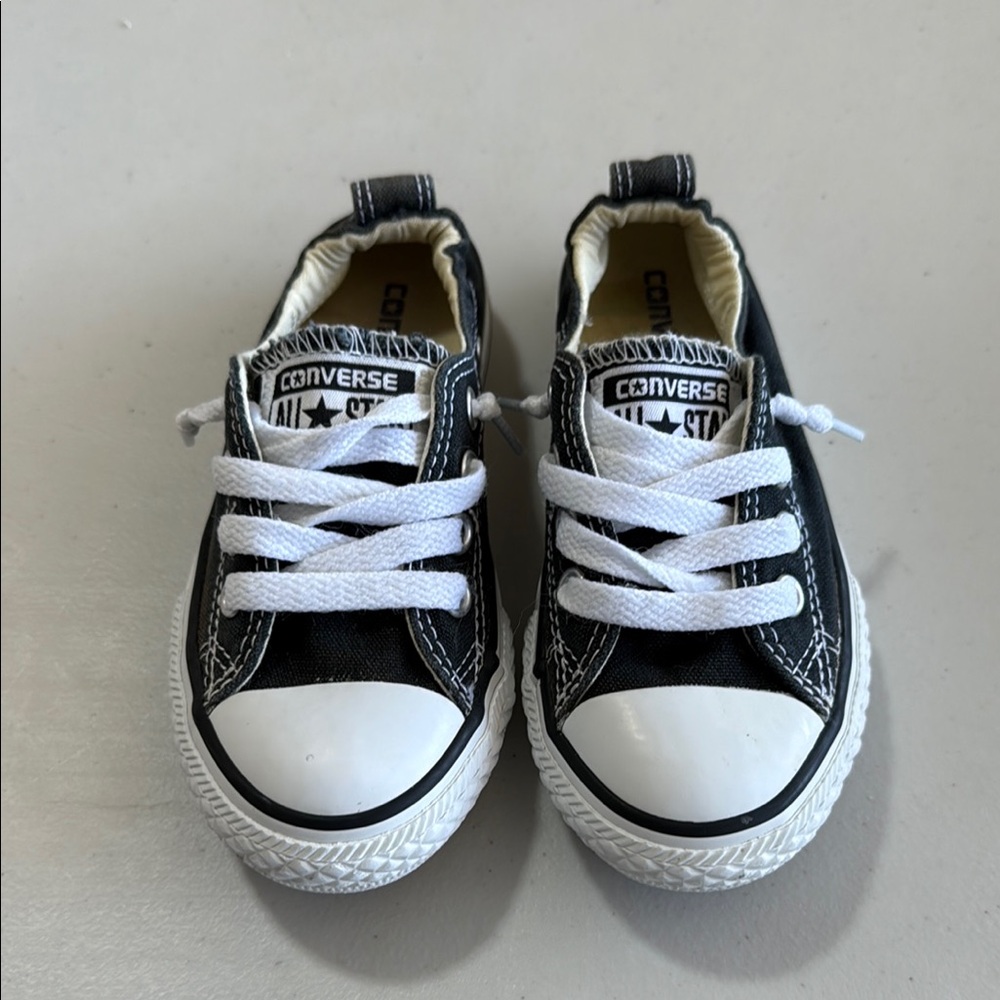 Converse shoreline black slip on shoes kids size 11
